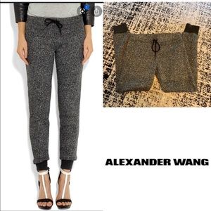 Grey and Black Joggers from Alexander Wang, Sz  M
